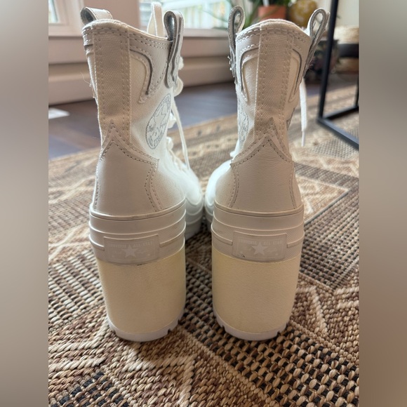 CONVERSE Chuck 70 De Luxe Heel Platform Western Embroidery Size 9.5 - Picture 6 of 7